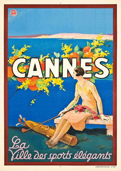 Poster advertising Cannes, - Sem