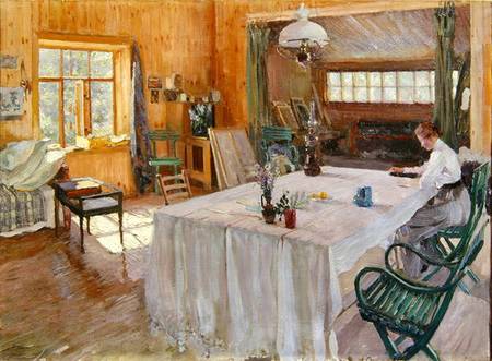 In the House of the Artist Konstantin Korovin (1861-1939) a Sergei Arsenevich Vinogradov