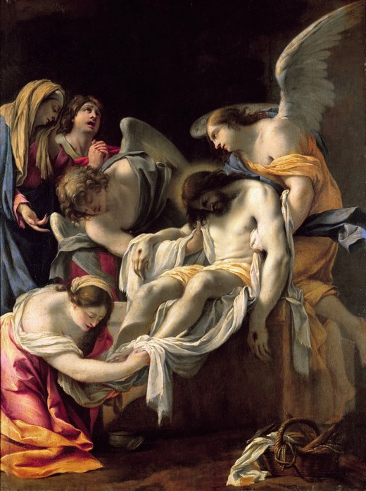 The Entombment of Christ a Simon Vouet