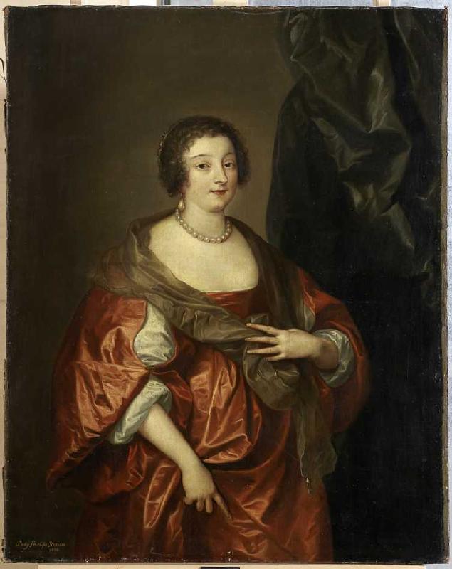 Bildnis der Penelope Naunton, Lady Herbert. a Sir Anthonis van Dyck