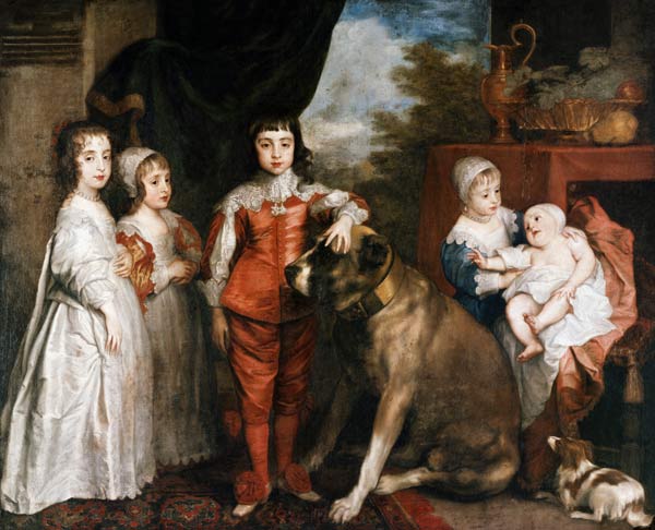 Die Kinder Karls I. von England a Sir Anthonis van Dyck