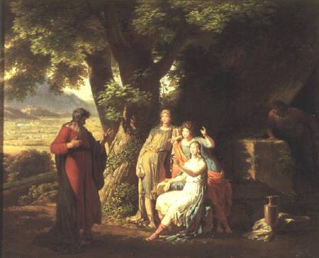 Moses and the Daughters of Jethro a Sir Charles Lock Eastlake