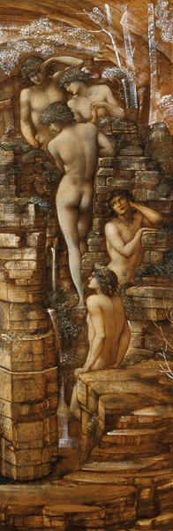 Wood Nymphs a Sir Edward Burne-Jones