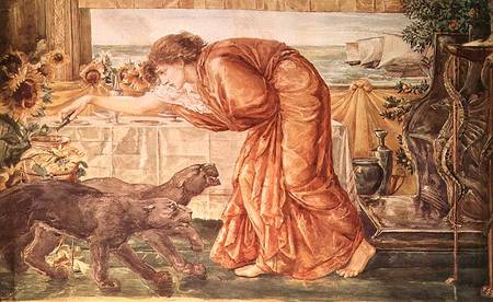 Circe Pouring Poison into a Vase and Awaiting the Arrival of Ulysses a Sir Edward Burne-Jones