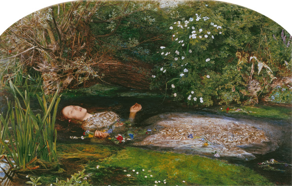 Ophelia a Sir John Everett Millais