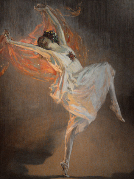 Ballerina Anna Pavlova (1881-1931) a Sir John Lavery
