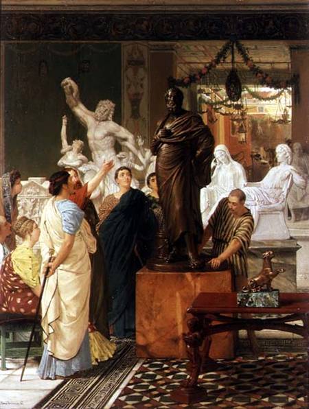 Dealer in Statues a Sir Lawrence Alma-Tadema