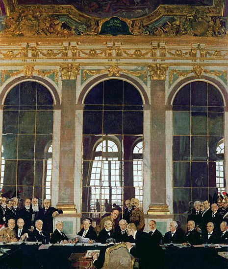 The Treaty of Versailles a Sir William Orpen