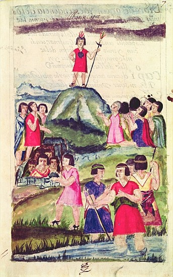 Illustration of Manco Capac, from ''Historia y Genealogia Real de los Reyes Incas del Peru, de sus h a Spanish School