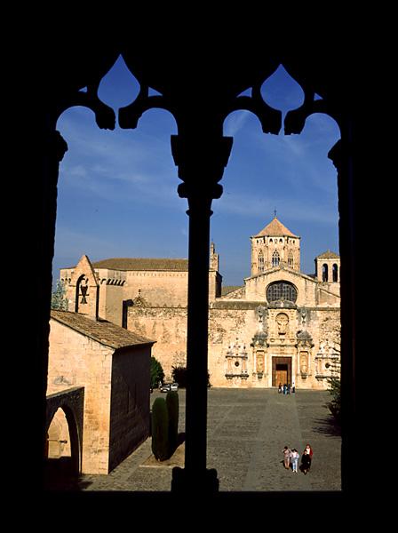 View of the church inside the monastery, begun in 1161 (photo)  a Spanish School