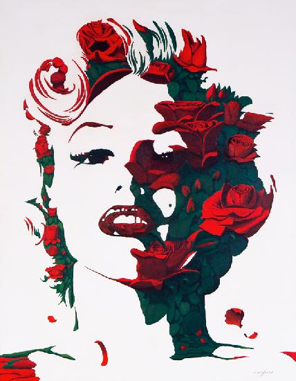 Marilyn Monroe Rose Rosse