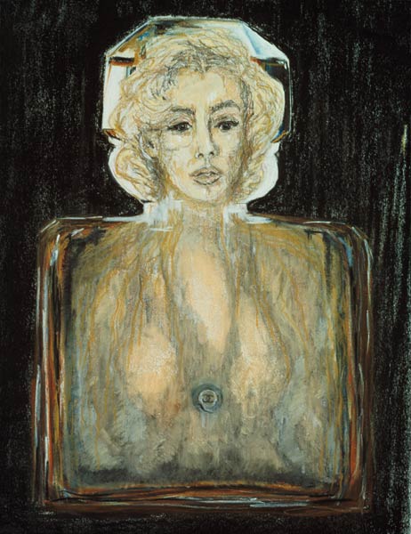 Marilyn in Chanel, 1996 (pastel, pencil and charcoal on paper)  a Stevie  Taylor