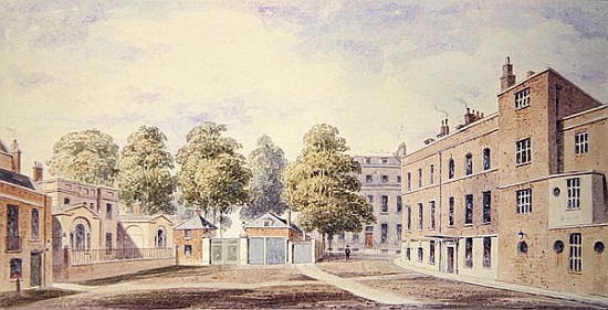View of Whitehall Yard a T. Chawner