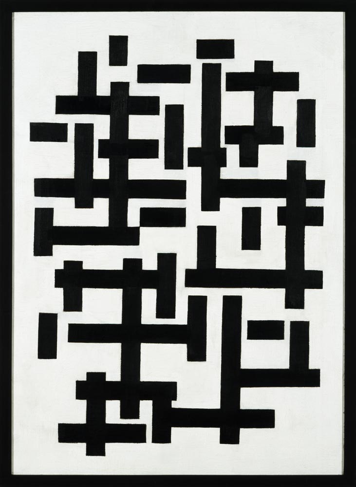 Composition black and white - Theo van Doesburg a Theo van Doesburg