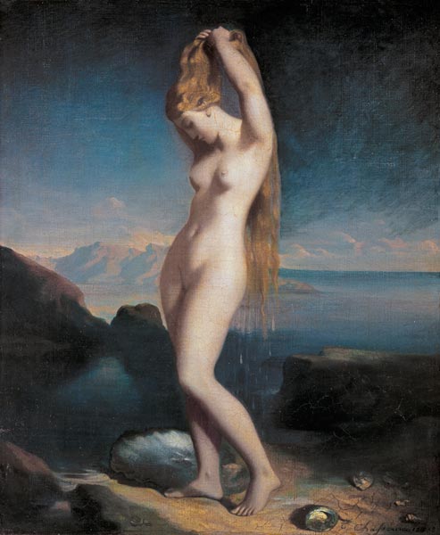 Venus got off the sea. a Théodore Chassériau