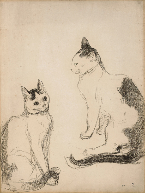 The Two Cats a Théophile-Alexandre Steinlen