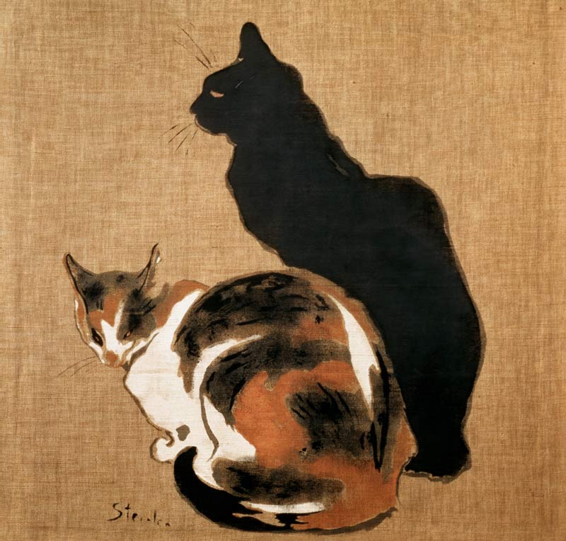 Zwei Katzen a Théophile-Alexandre Steinlen