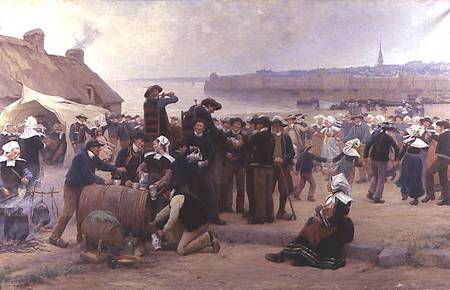 The Pardon in Brittany a Theophile Louis Deyrolle