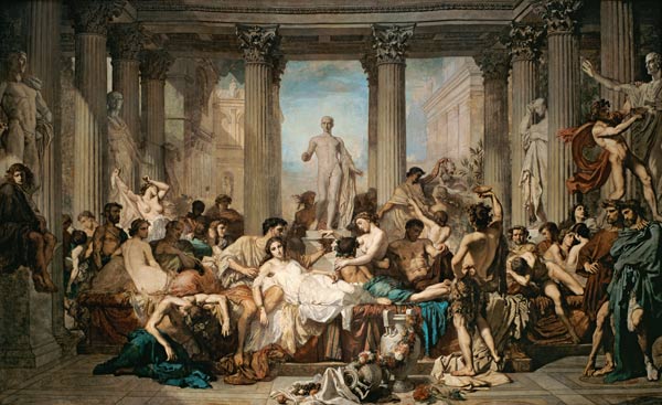 The Decline of the Roman Society (Le's Romains de la Dècadence) a Thomas Couture