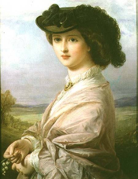 A Lady in a Landscape a Thomas-Francis Dicksee