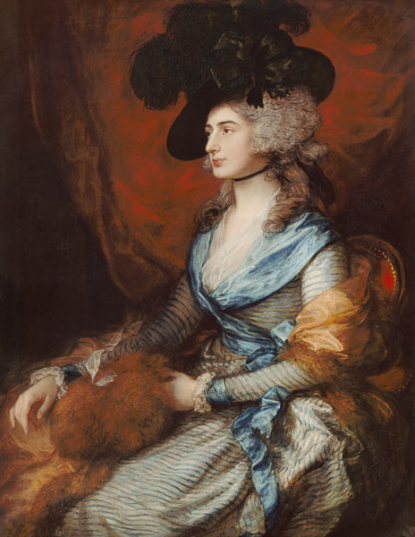 Mrs Sarah Siddons, the actress (1755-1831) a Thomas Gainsborough