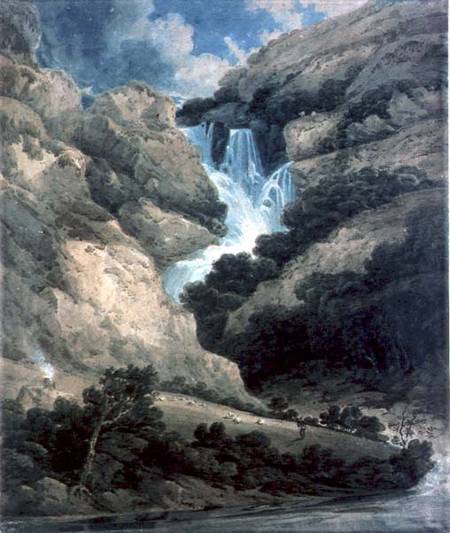 The Gorge of Watendlath with the Falls of Lodore a Thomas Girtin