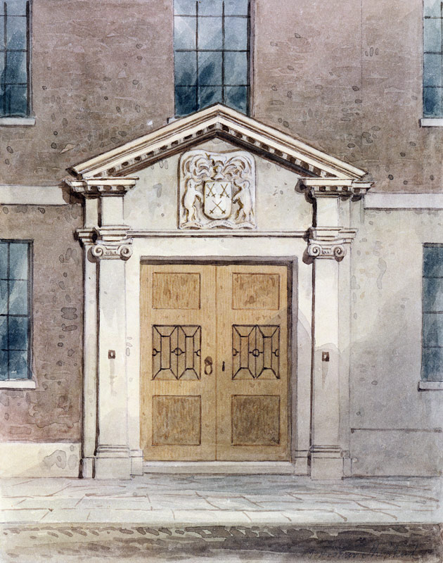 The Entrance to the Cutlers Old Hall a Thomas Hosmer Shepherd
