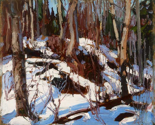 Winter Thaw in the Woods a Thomas John Thomson