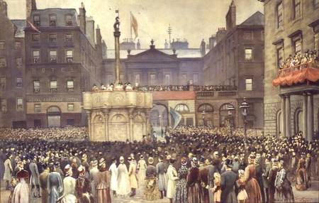 The Presentation of the Restored Market Cross, Edinburgh, to the Magistrates Council by the Right Ho a Thomas L. Sawers