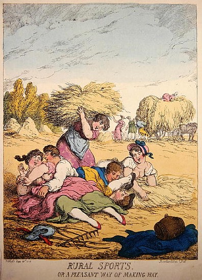 Rural Sports or A Pleasant way of making Hay a Thomas Rowlandson