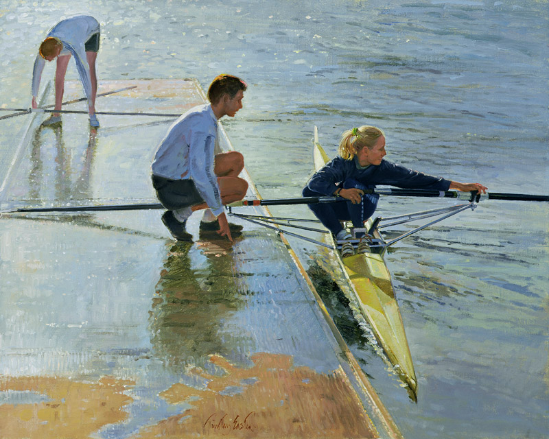 Adjustments at Henley, 1999-2000 (oil on canvas)  a Timothy  Easton