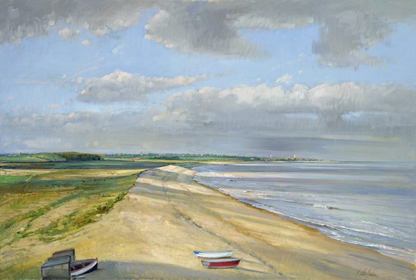 Shadowed Crescent, Dunwich (oil on canvas)  a Timothy  Easton