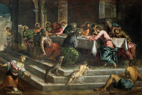 Last Supper a Tintoretto (alias Jacopo Robusti)