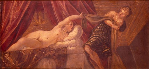 Joseph und die Frau des Potiphar a Tintoretto (alias Jacopo Robusti)
