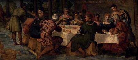 King Belshazzar's Banquet a Tintoretto (alias Jacopo Robusti)