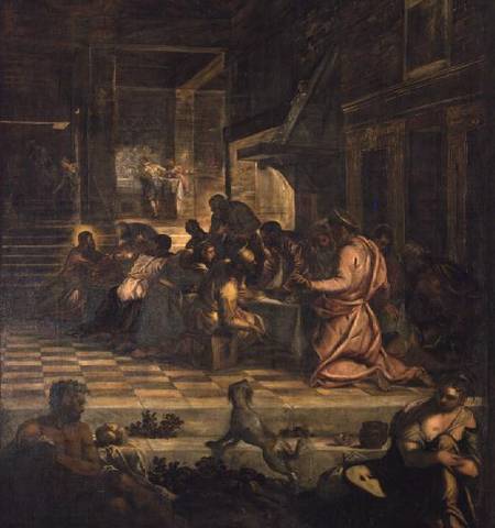 The Last Supper (panel) a Tintoretto (alias Jacopo Robusti)