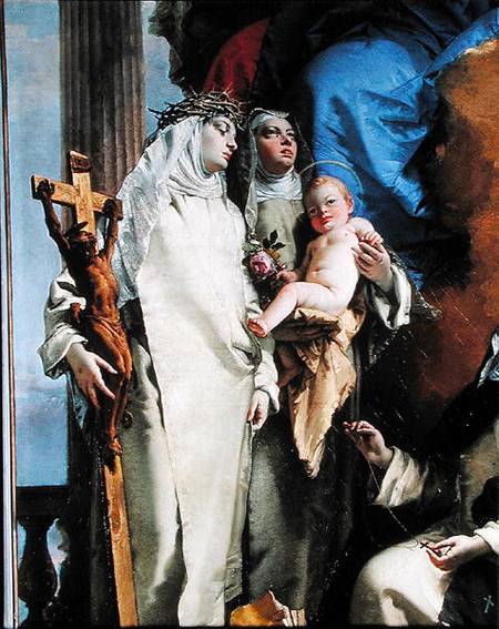 The Virgin and three Dominican Saints a Tintoretto (alias Jacopo Robusti)
