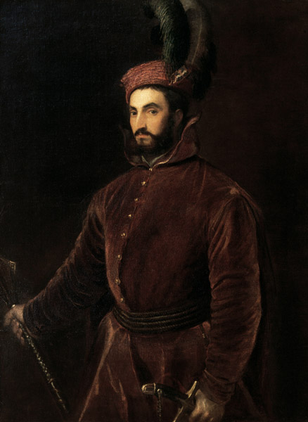 Portrait of Ippolito de' Medici a Tiziano (alias Tiziano Vercellio)