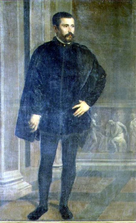 Portrait of Diego Hurtado de Mendoza (1503-75), Spanish politician a Tiziano (alias Tiziano Vercellio)