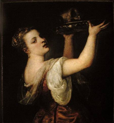 Salome Carrying the Head of St. John the Baptist a Tiziano (alias Tiziano Vercellio)