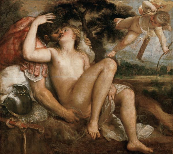 Mars, Venus und Amor a Tizian (Kopie)
