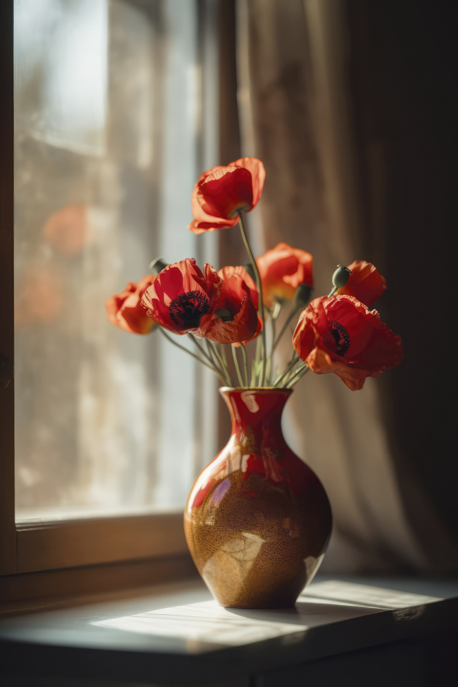 Poppy In Vase a Treechild