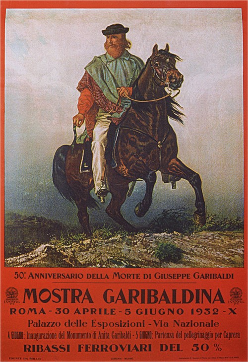 Fiftieth Anniversary of the death of Giuseppe Garibaldi a Unbekannter Künstler