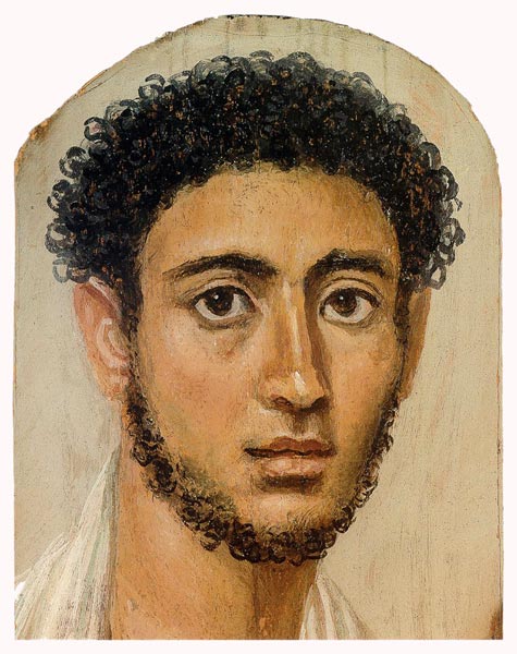 Ägypten: Mumienporträt eines jungen Mannes, c. 3. Jahrhundert n. Chr a Unbekannter Künstler