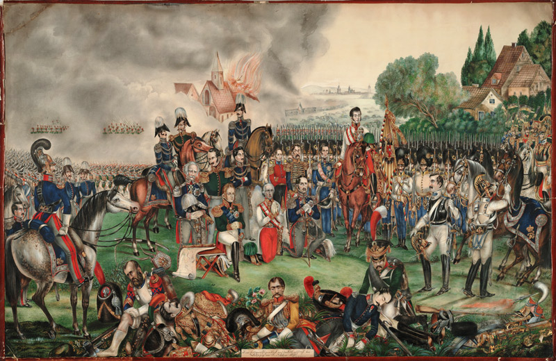 A Sacred Moment after the Battle of the Nations on October 18, 1813 a Unbekannter Künstler