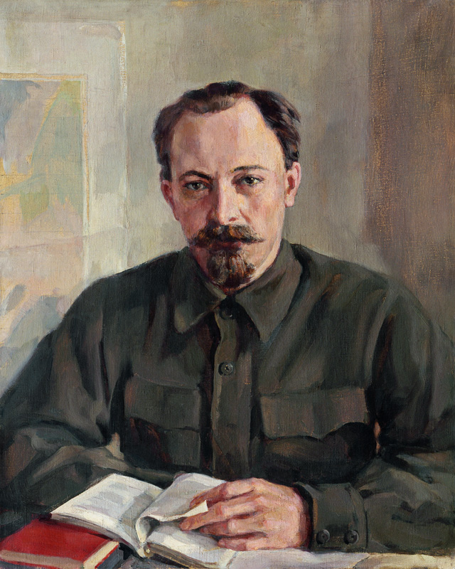 Portrait of the politician Felix E. Dzerzhinsky (1877-1926), the chairman of Cheka a Unbekannter Künstler