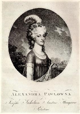 Portrait of Grand Duchess Alexandra Pavlovna (1783-1801)