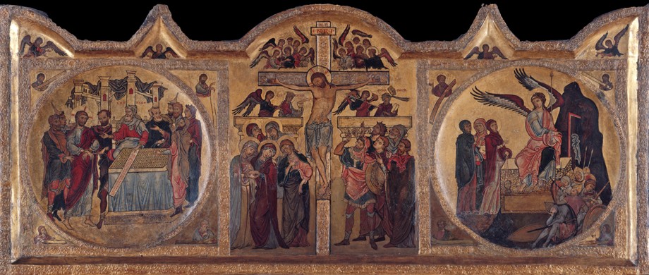 Altarpiece with crucifixion from Soest a Unbekannter Künstler
