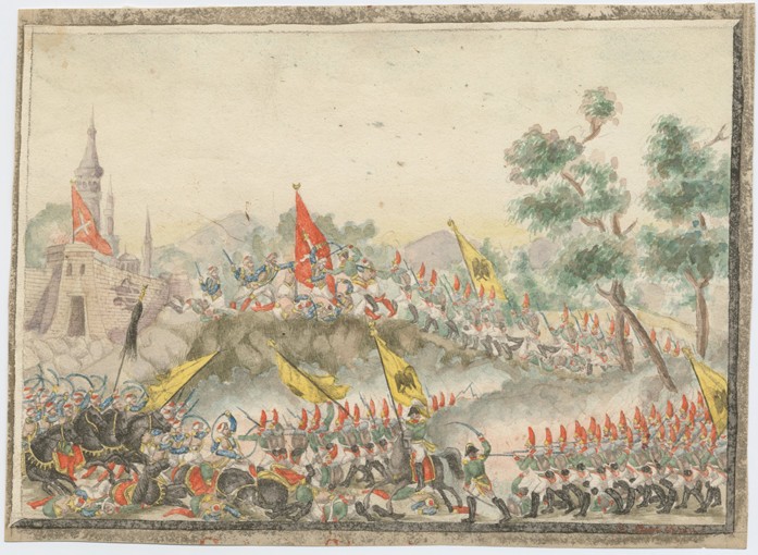 Russian army captured Izmail fortress in 1790 a Unbekannter Künstler