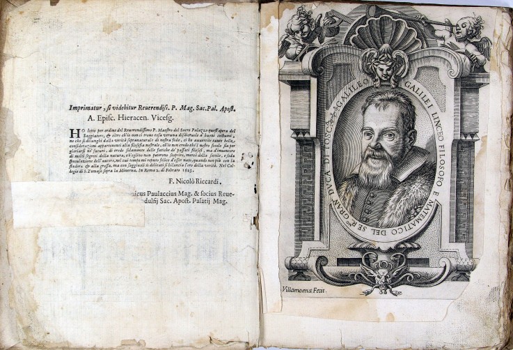 Leaf of book "The Assayer (Il Saggiatore)" by Galileo Galilei a Unbekannter Künstler
